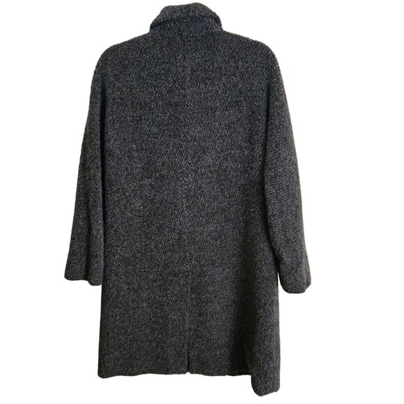 J. Jill Alpaca Wool Made In Peru Gray Fuzzy Coat Size S (Missy) - Picture 2 of 6